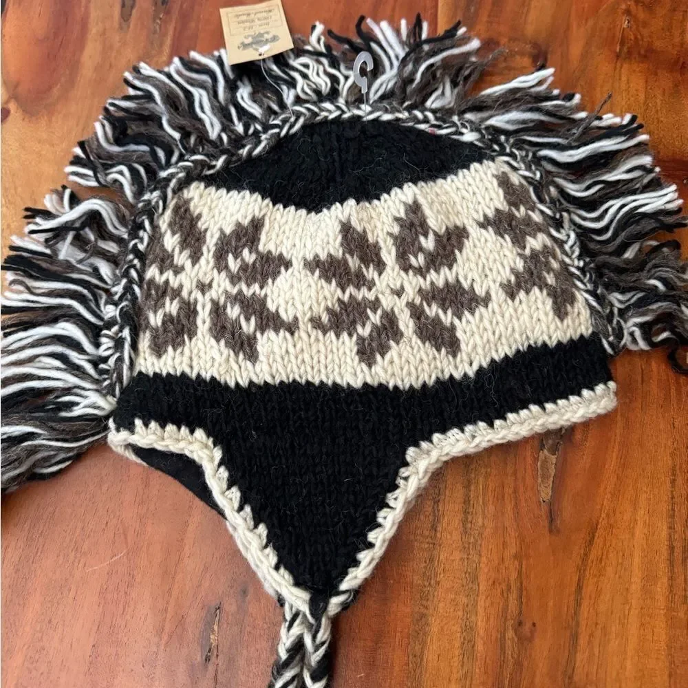 NEW Handcrafted by Nepolis artisisans MohawkBeanie lined Woolen Nepal variety